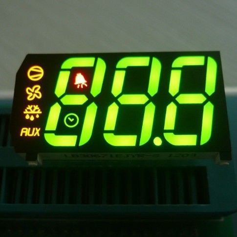 Custom 7 Segment LED Display For Temperature Humidity Defrost Compressor Fan Status Indicator