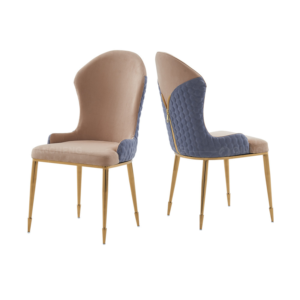 Backrest Decoration 50x60x97cm SS Dining Chairs Modern Dining Room Chairs