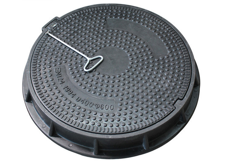 Anti Corrosion Ductile Iron Manhole Cover A15 B125 C250 D400 Class Lower Noise