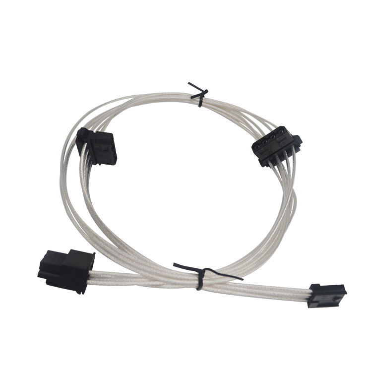 Braided Sleeved Extension Power Supply Modular Cable Kit