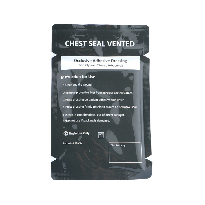 CE First Aid Supplies Wounds Adhesive Emergency Transparent Chest Seal For Rescue Kit