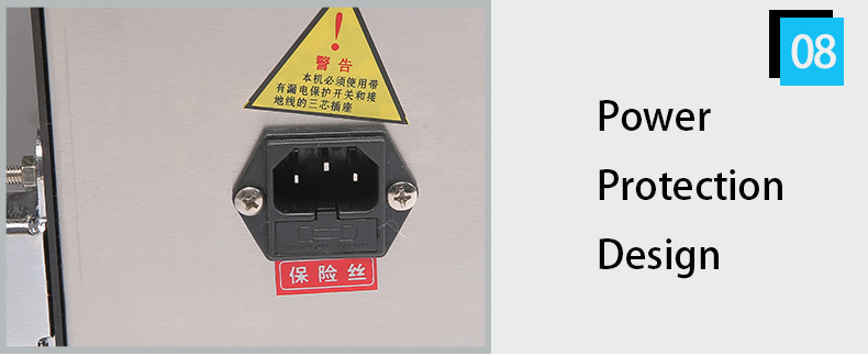 Electric Driven DUOQI FR-770SS Stainless Steel Heat Sealing Machine for Packaging Film