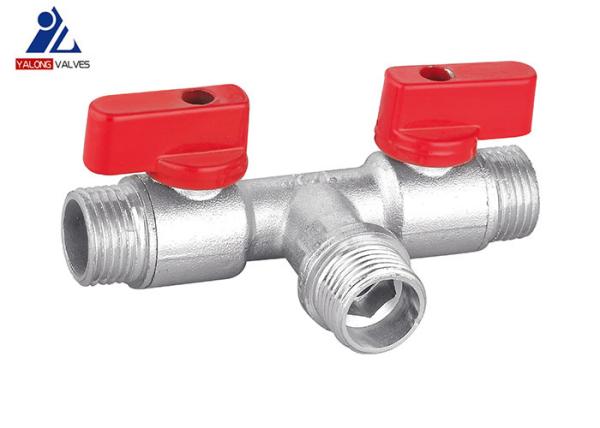 Quality CW617N Pure PTFE 3 Way Tee Valve for sale
