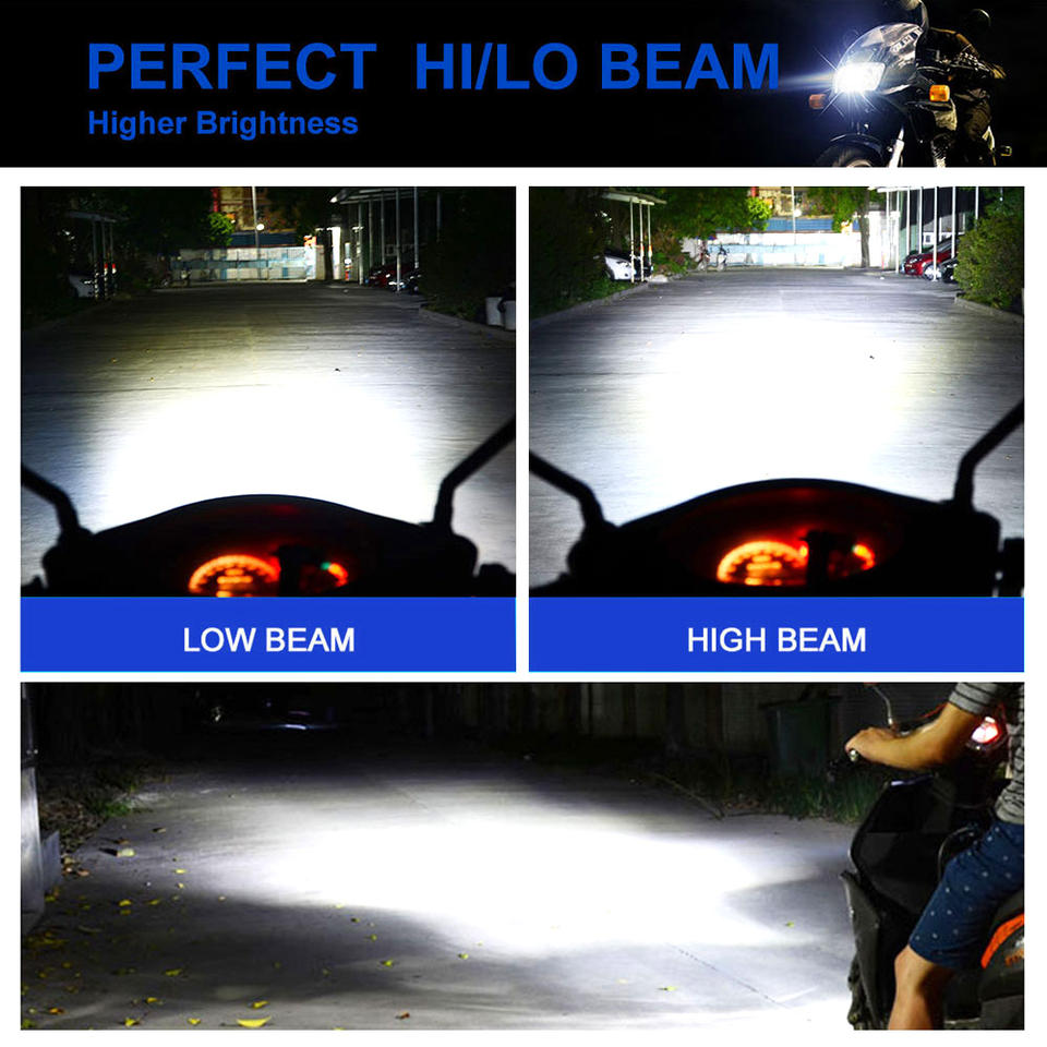 4500LM 6000LM 8000LM H7 Motorcycle Headlight Bulb Ba20D P15D 45W