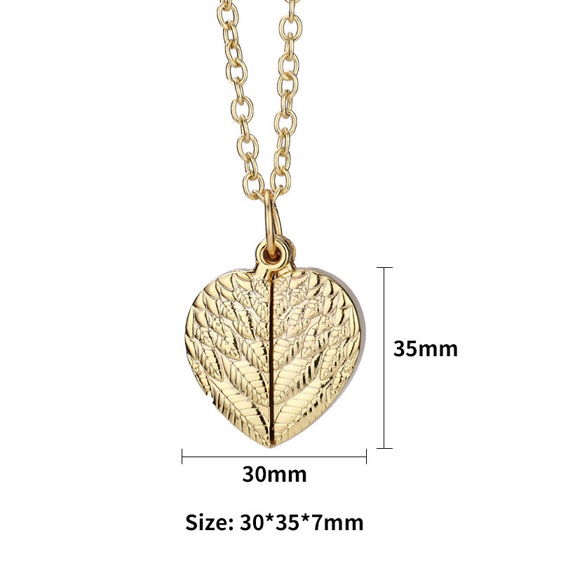 Sublimation Blank Angel Wings Locket Photo Necklaces Pendants Sublimation Printing Jewelry