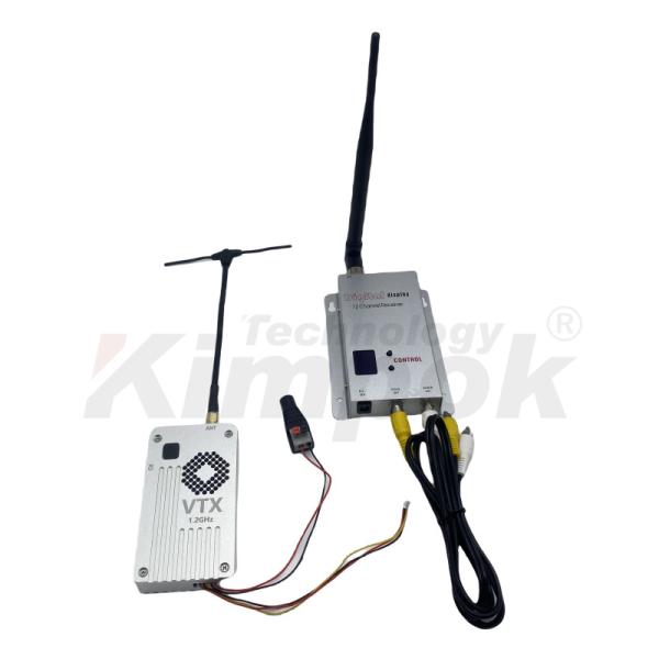 1.2G 5W Wireless Video Transmitter and Receiver 1.2Ghz VTX VRX 1080-1360M FPV Video Long Range Transmission