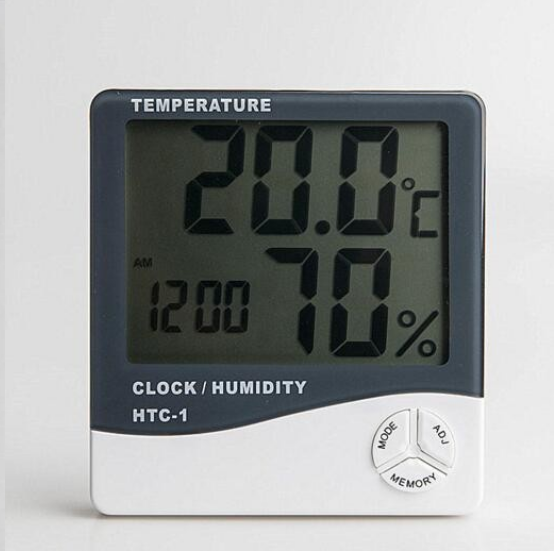 Hygrometer Indoor Temperature Thermometer Kampa HTC-1 Humidity Meter digital alarm clock LCD