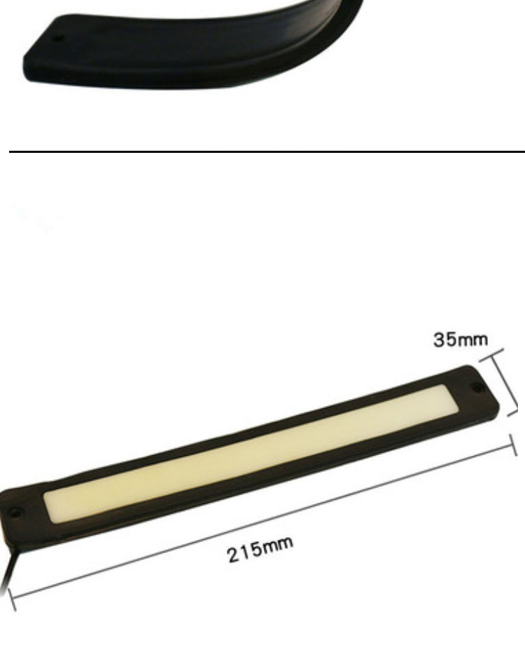 Daytime Drl Driving Car Headlight Led Tube Strip Cob 12V