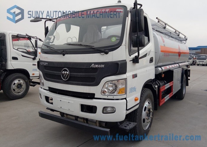 Foton Oil Tank Truck 4*2 Fuel Tank Truck 138 HP carbon steel Tanker Truck