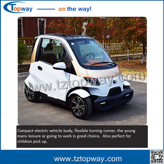 Steering wheel with air conditioner Mini Electric Vehicle car rickshaw for adult
