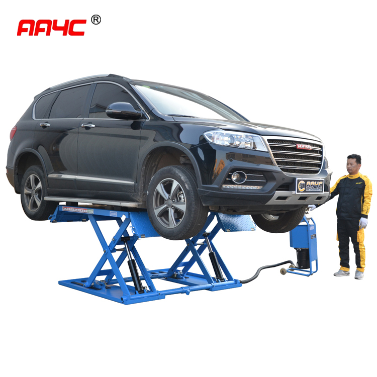 Middle scissor car lift