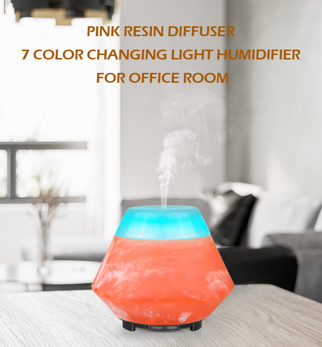 Office Light Changing Diffuser , 20-30ml/H Aroma Essential Oil Electric Humidifier