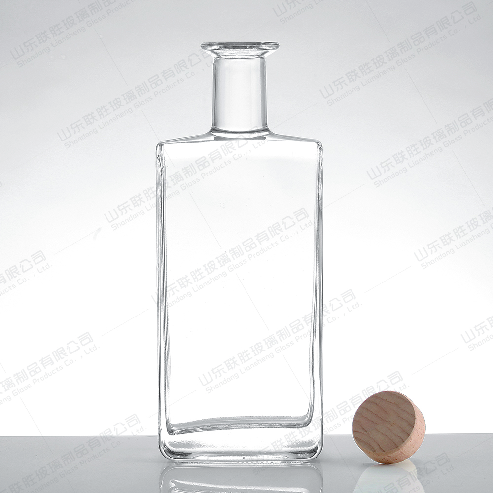 Screen Printing Glass Liquor Bottle For Nordic Rum Whisky Vodka
