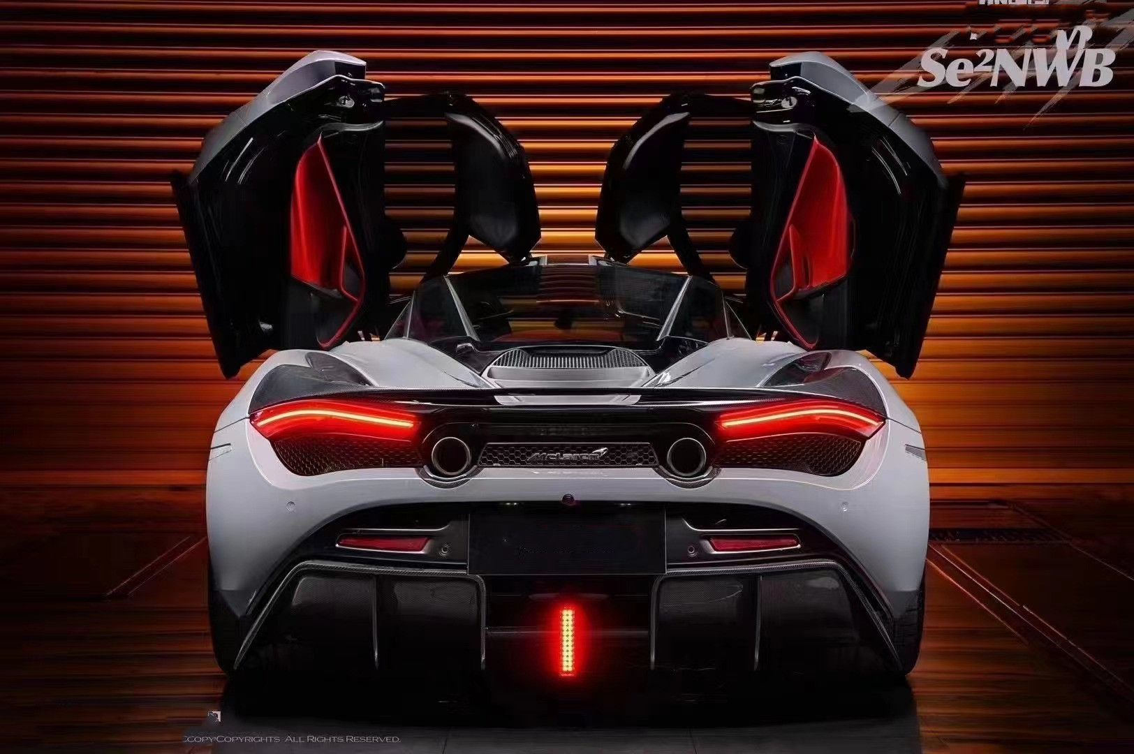 720s Mclaren Body Kit Blacksail Style Front Bumper Spoiler Lip Hood Fender