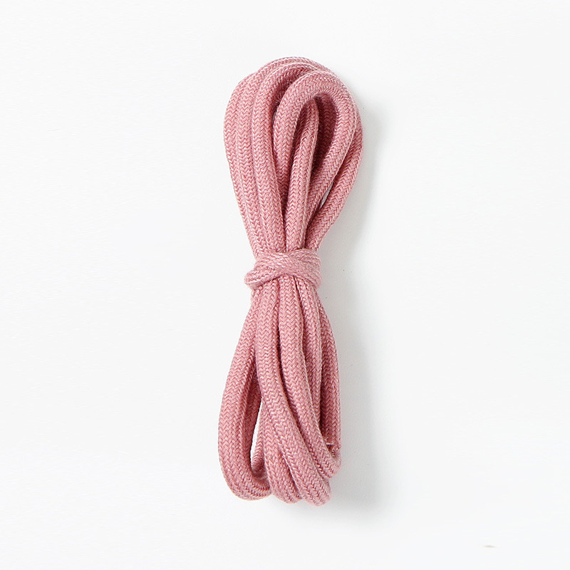 Blue Brown 6mm Braided Cotton Rope For Garment Drawstring