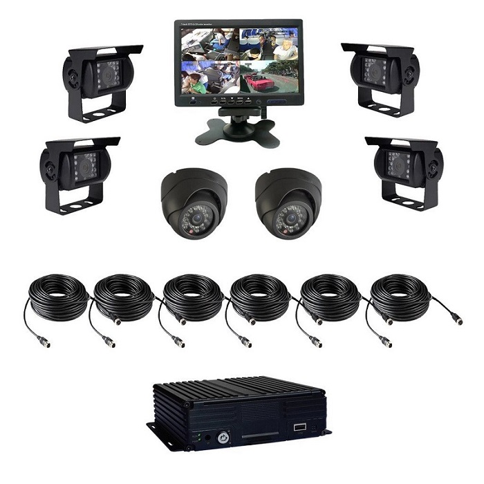 Full HD 1080p 4ch Car DVR , Multiple Channel Mobile Hd DVR Audio Recording Synchronously