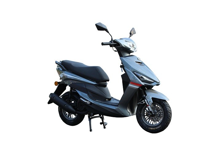 Iron Muffler Gas Motor Scooter , 150cc Motor Scooter Ash Colour 80km/h Max Speed