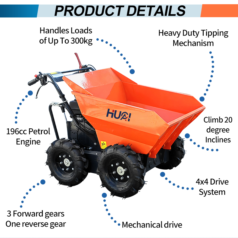 300-1000kg Mini Fully Electric Loader Four-Wheeled and Compact Design for Easy Handling