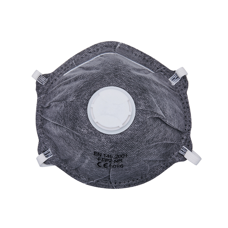 Adjustable Straps Cup Shape Three Layers Particulate Face Masks for Adult Men Women White