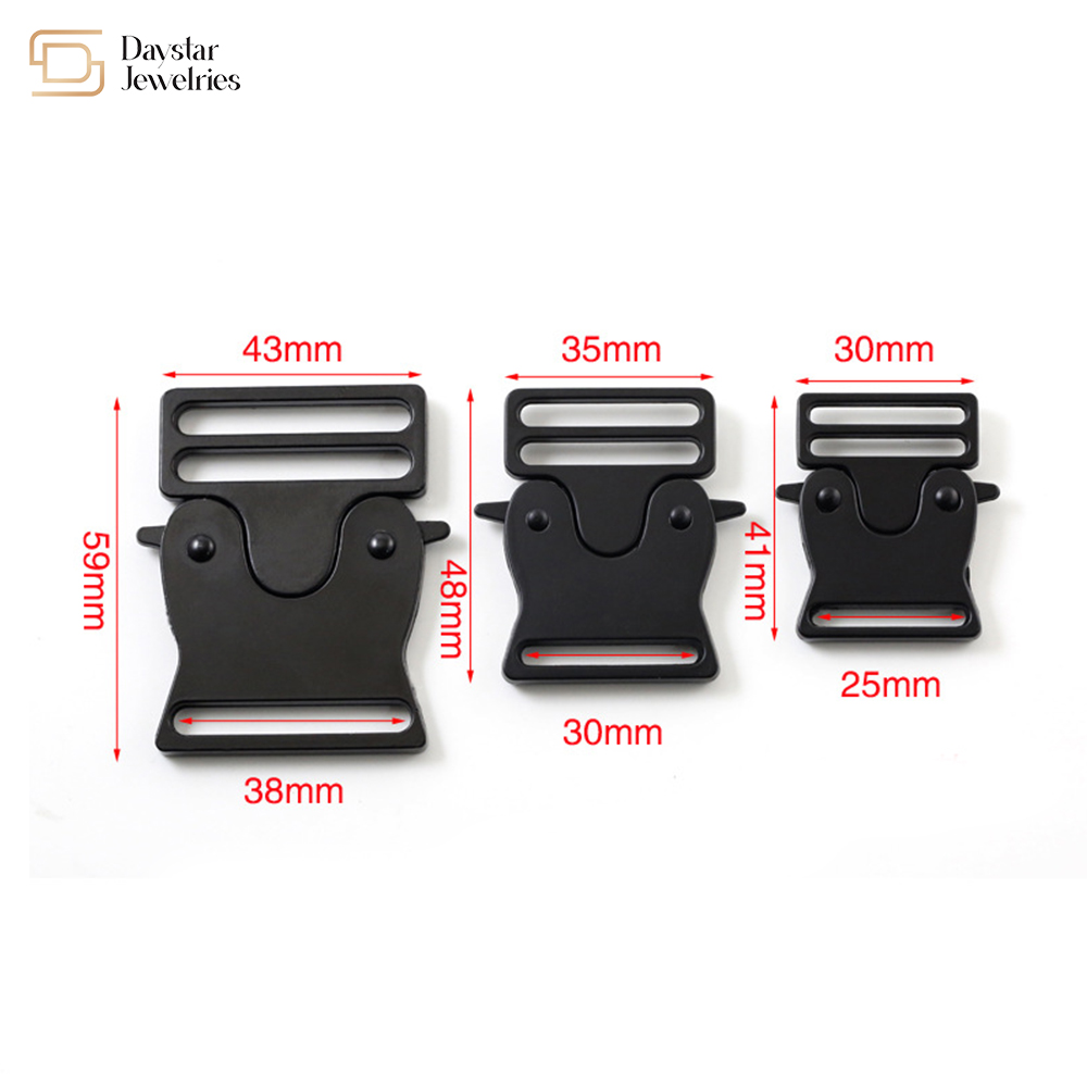 Metal Buckle Quick Side Release Clasp Adjustable Belt Webbing Pet Collar Backpack