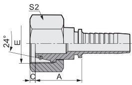 Customize High Quality Stainless Steel Hydraulic Hose Fitting Female Hose Barb Fitting 20411