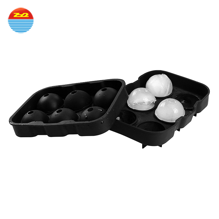 Novelty round ball easy release shaped non plastic large wholesale make your own custom personalized silicone ice cube tray mold