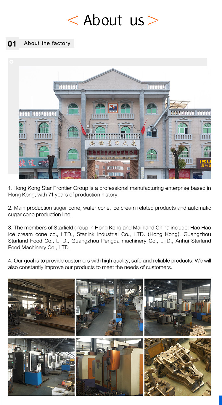 Multi Function Ice Cream Cone Machine 7kg / Hour 1.1KW Field Installation