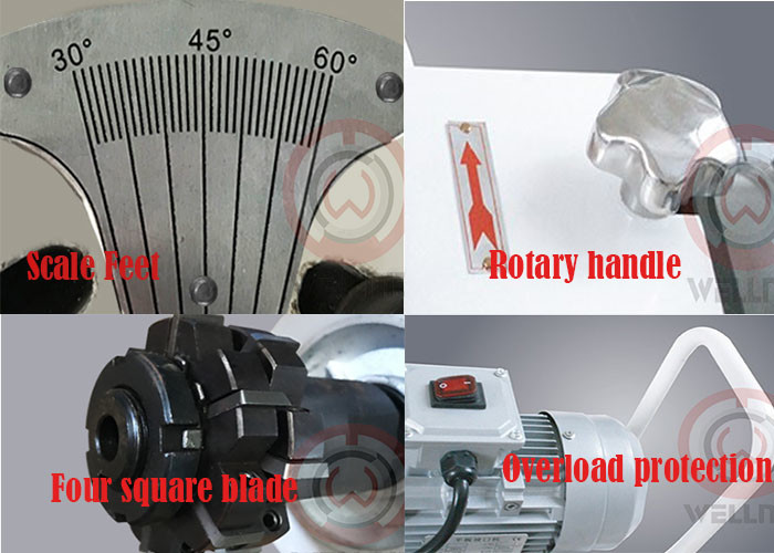 Flat Milling Chamfering Portable Plate Beveling Machine 60 Degree