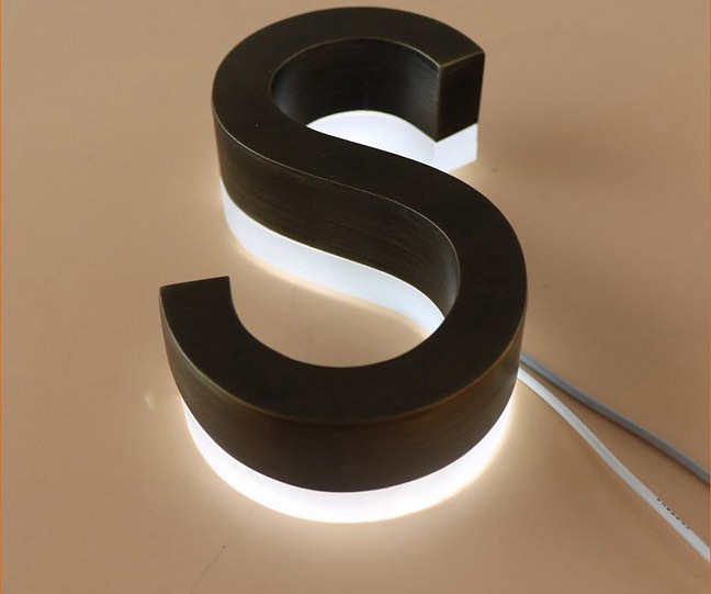 50000 Hours Working Lifetime Direct Supply 3D Letters Backlit Sign Channel Letter Snow