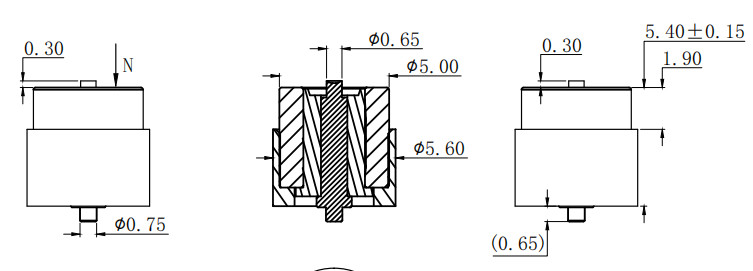 2A Round Magnetic Connector DIP Magnetic Electrical Connectors Customized
