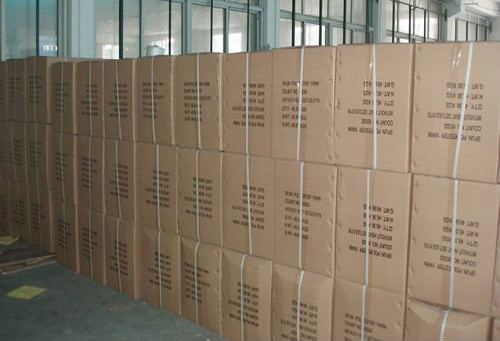 100 % spun Polyester Yarn 20/2/3 30/2/3 with white color Oeko Tex Certificate