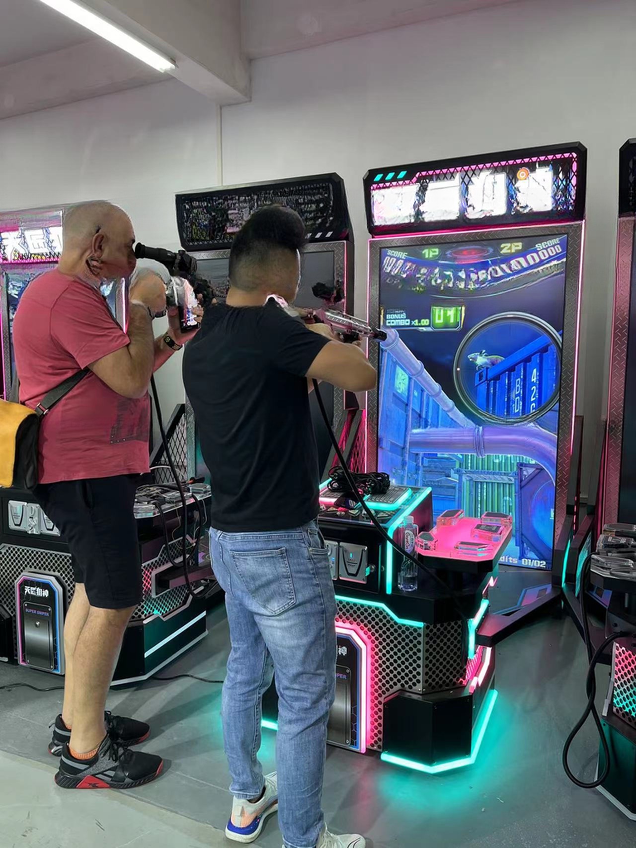 2 Players Interactive Shooting Game Machine With New Color Luminous