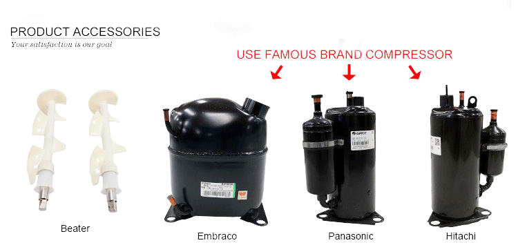 Stainless Steel Table Top 3 Flavors Commercial Automatic Soft Serve Ice Cream Maker Machine 540*785*835 mm 86KG