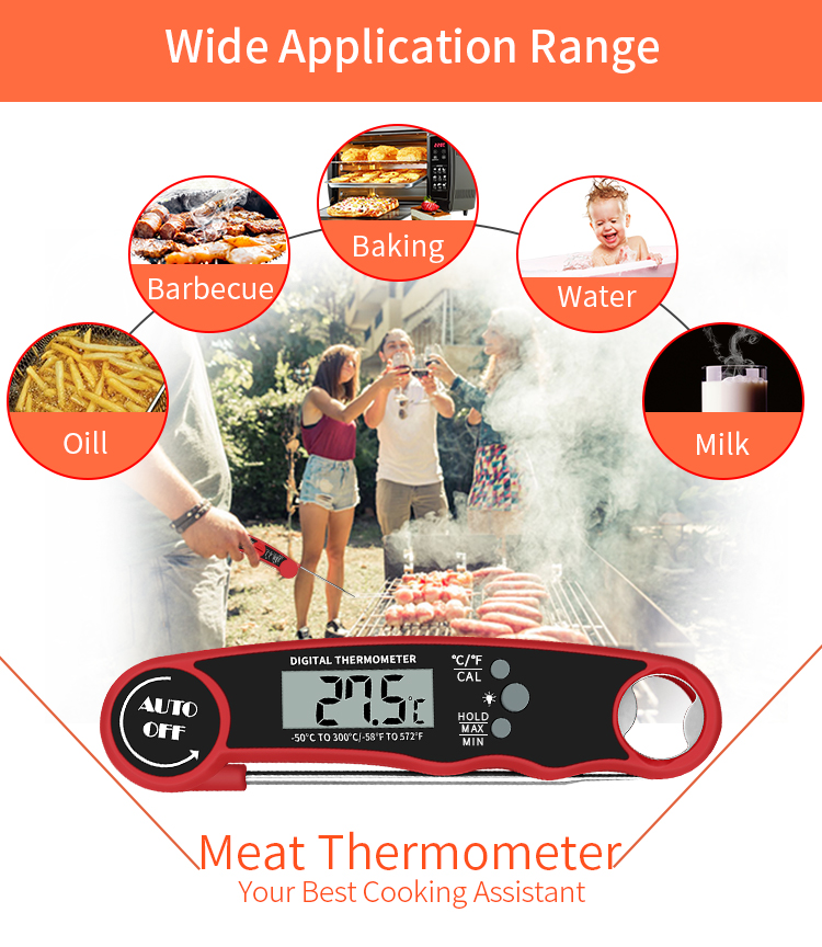 Digital Meat Thermometer For BBQ Cooking Container Quantity 200/168pcs Kitchen Product