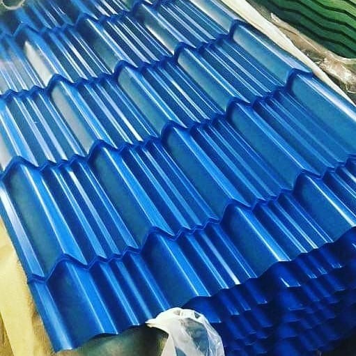 RAL9006 0.47mmTCT Metal Wave Tiles Metal Roof And Wall Cladding Corrugated Galvanised Sheets RAL3005