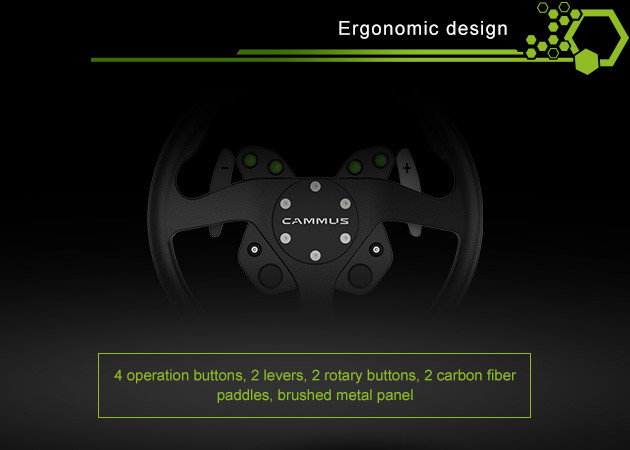 CAMMUS PC Game Car Simulator Controller Direct Drive Sim Racing Wheel