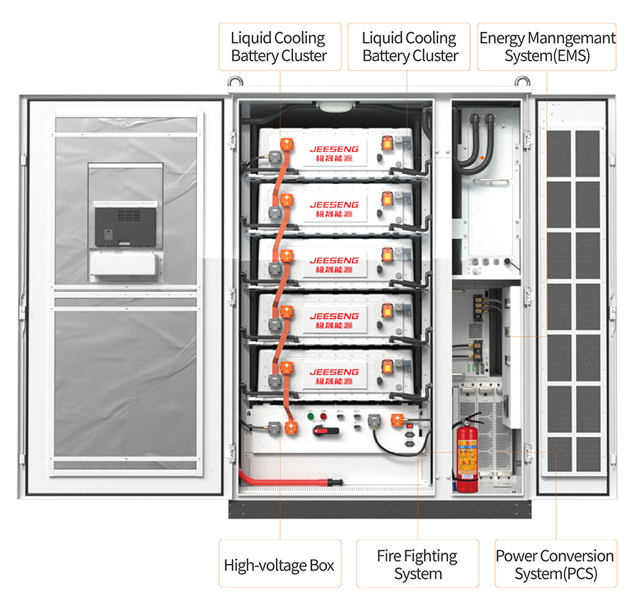 105KW 232KWh Liquid cooled Energy Storage Cabinet For Industrial and Commercial Energy Storage System