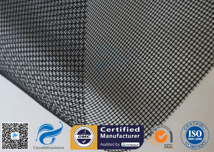 4X4MM Black PTFE Coated Fiberglass Mesh Fabric Conveyor Belt Heat Sealer
