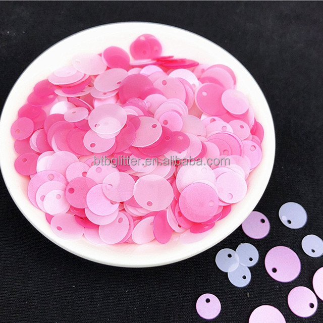 365 Colors 6mm 8mm 10mm MixesTop Hole Round Flat Loose Sequins for DIY Craft