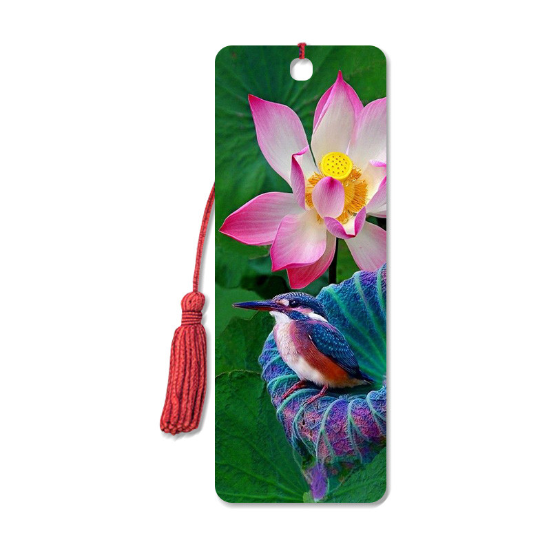 Promotional Items 3D Lenticular Bookmark PET Material CMYK Printing