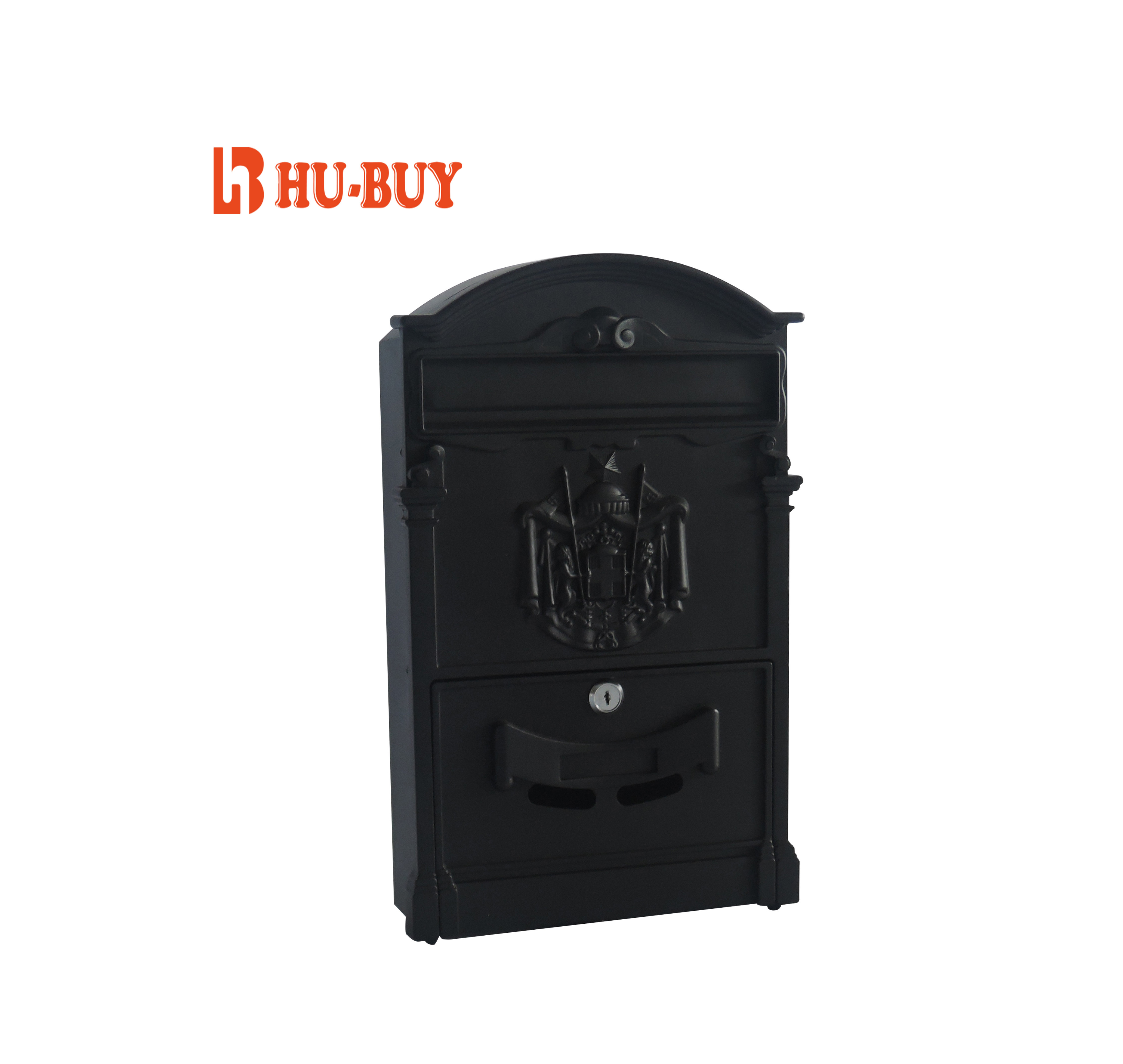 3D Relief Style Locking Security Mailbox Pre Drilled Waterproof Post Box