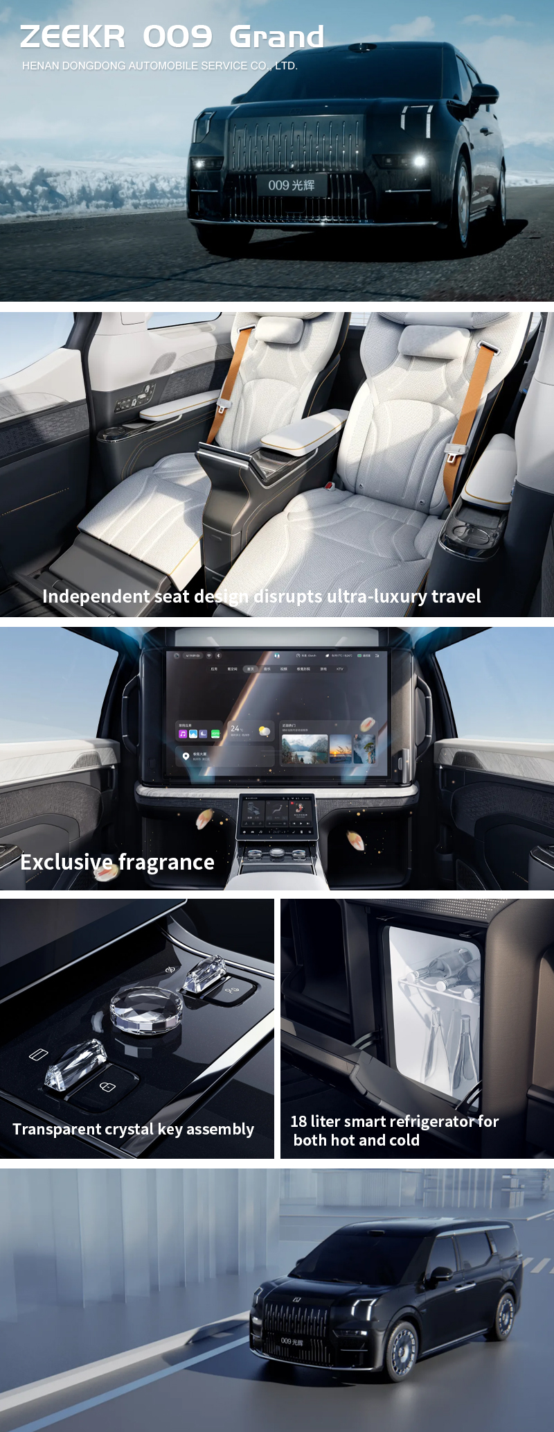 Zeekr 009 MPV WE 5door 6seater MPV Pure Electric Car Zeekr 009 New Energy Car Electric Vehicle For Adult