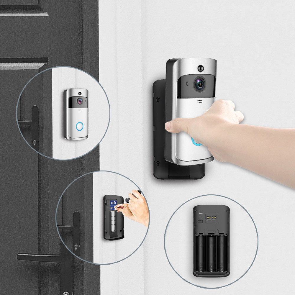 HFSecurity RD01 Wide Angel WIFI VIsua Real Time Two Way Audiol Door Bell