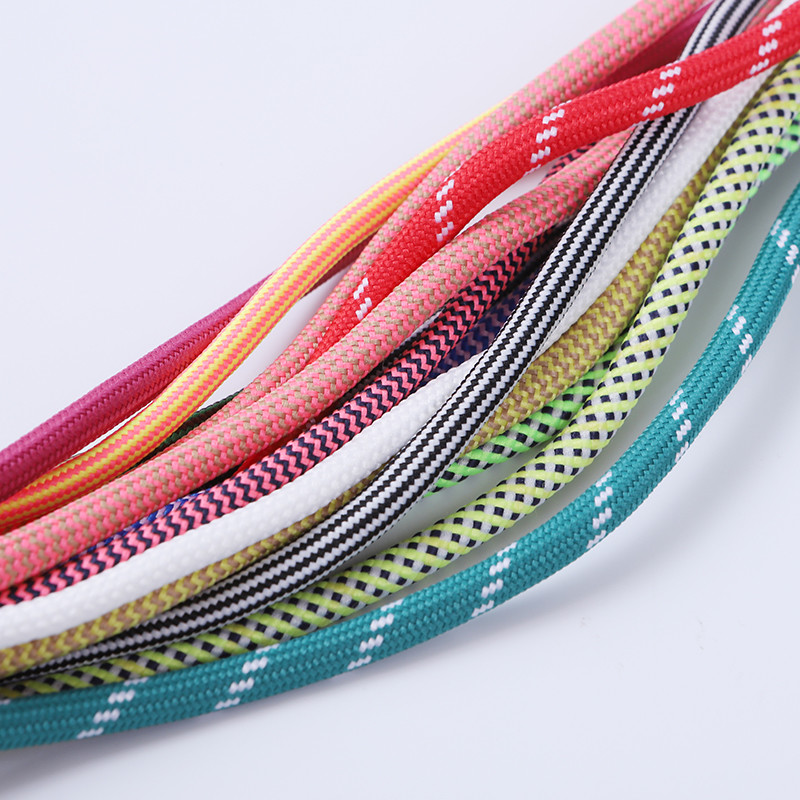 Polyester Drawstring Cord Braided Round Shape Custom Color For Hoodie
