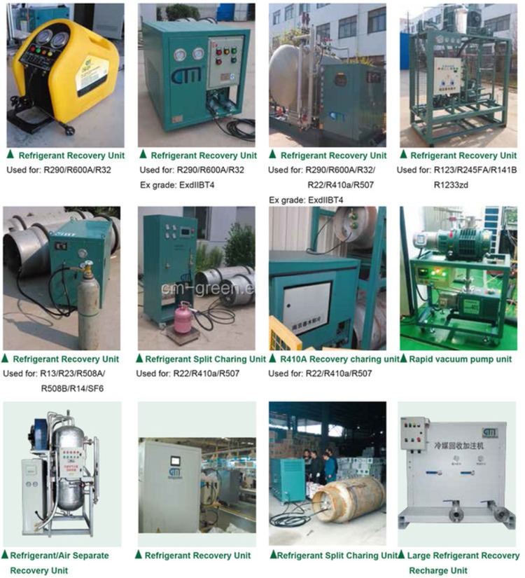 Recovery Gas R290 Freon Pumping Station Industrial R600 Refrigerant Recovery Pump