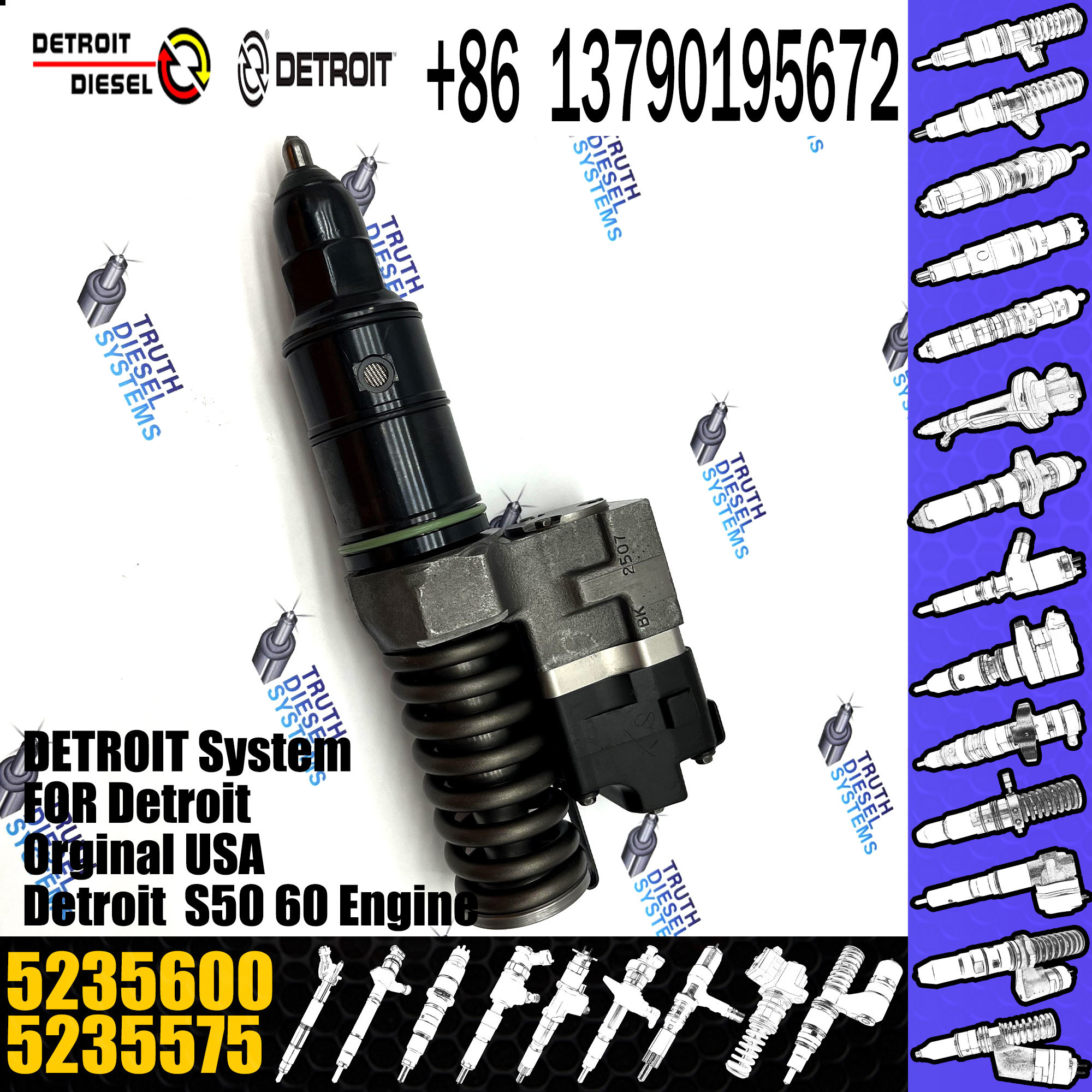 Hot-Sale Engine Diesel Fuel Injector 5235575 R-5235575 5235600