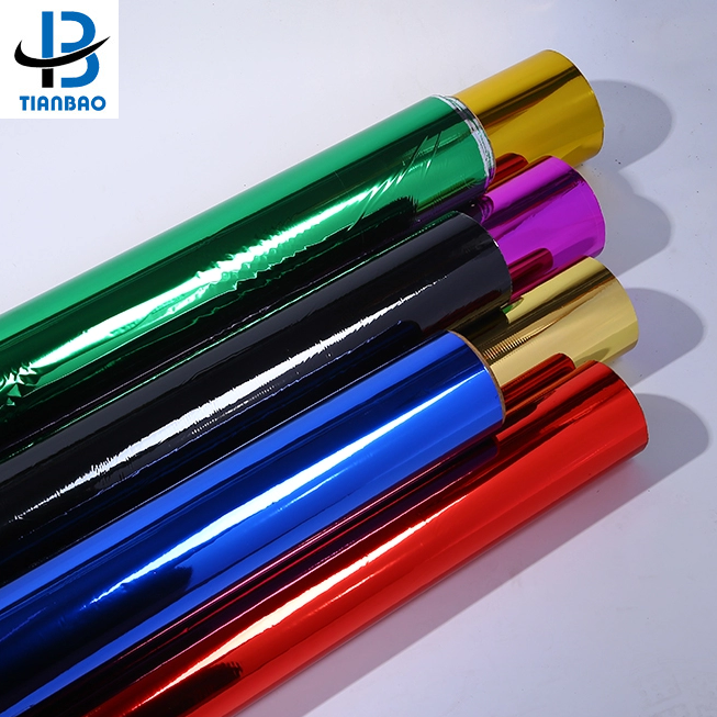 Exhibition PET Film Metallized Aluminum Foil Wrapping Paper with Affordable