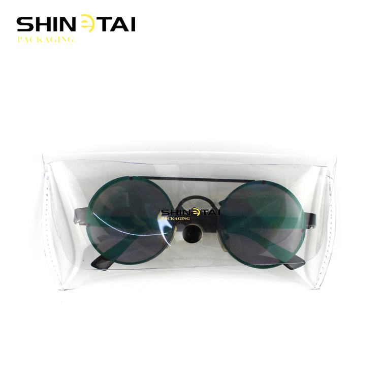 Magnetic Sunglasses Case Transparent PVC Box Clear Jelly Beach Fashion Soft Sunglasses Case Eyewear Case
