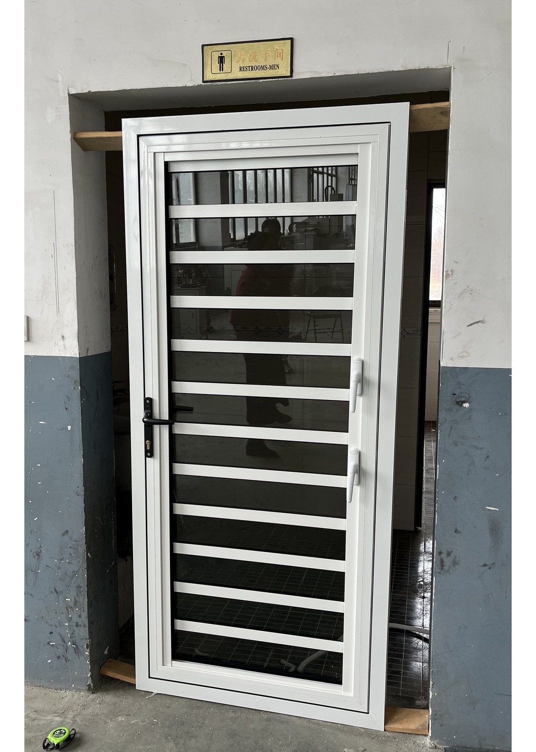 Aluminum Glass Shutter Door Openable Plantation Louver Ventilation Grille Door and Window