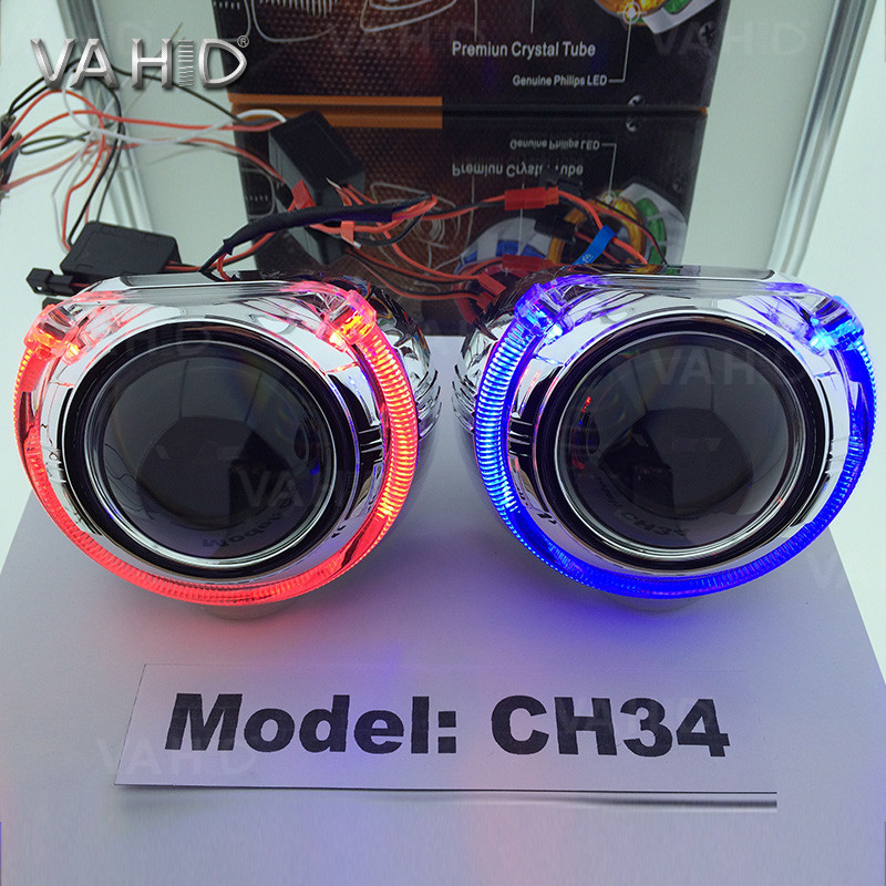 CH34 3.0inch Crystal angel eye Bixenon Car hid xenon projector kit